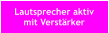 Lautsprecher aktiv mit Verstärker